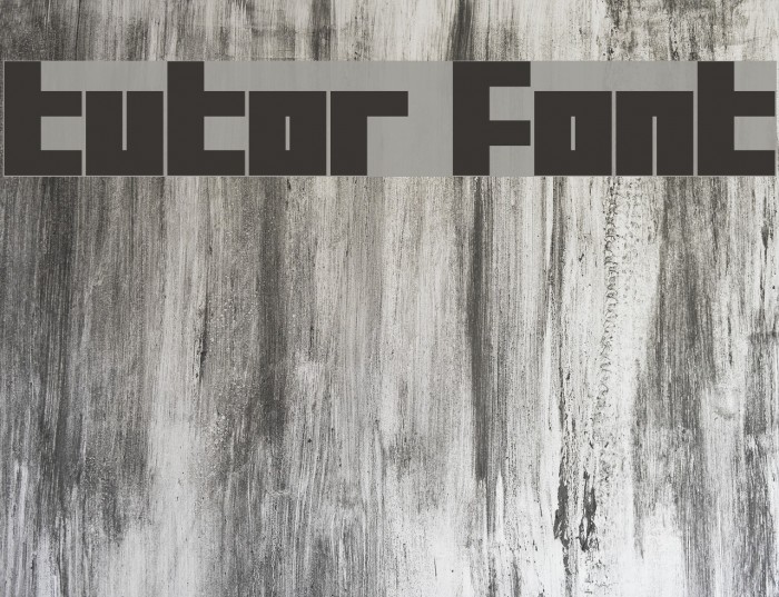 Tutor Font examples