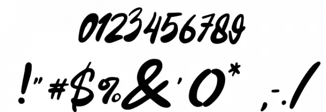 Tuwir Font OTHER CHARS