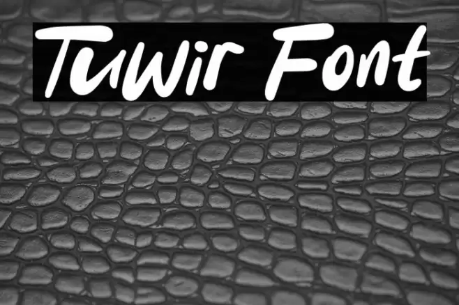 Tuwir Font examples