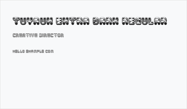 Tuyaux Extra Dark Regular Business Card