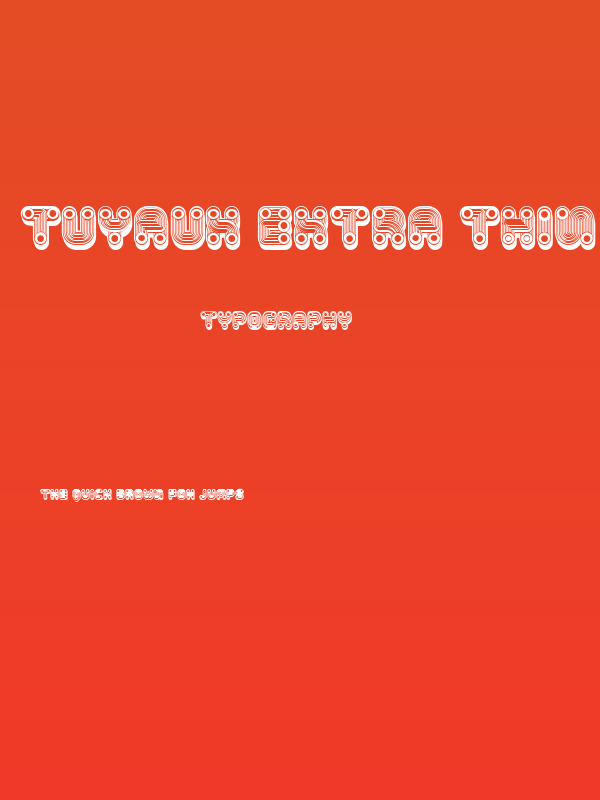 Tuyaux Extra Thin Regular Poster