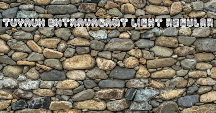 Tuyaux Extravagant Light Regular Polices examples
