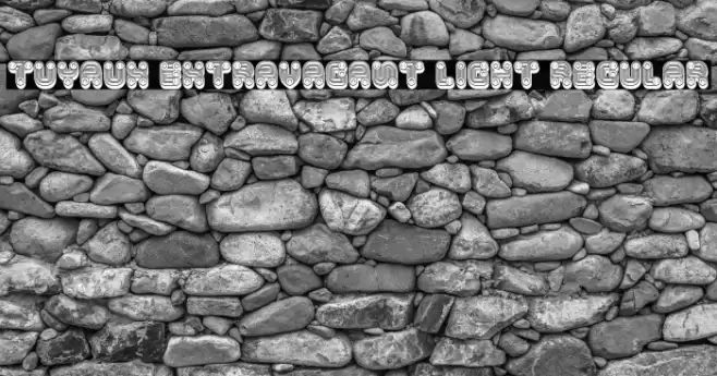 Tuyaux Extravagant Light Regular Font examples