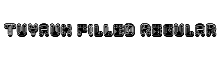 Tuyaux Filled Regular Font