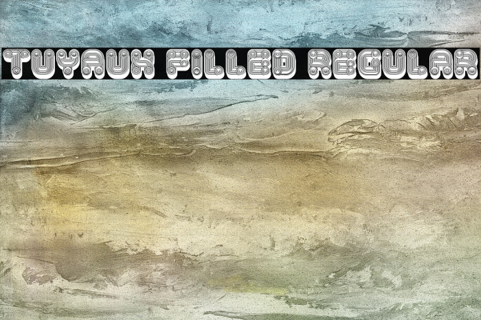Tuyaux Filled Regular Font examples