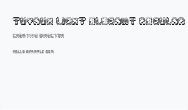 Tuyaux Light Elegant Regular Business Card