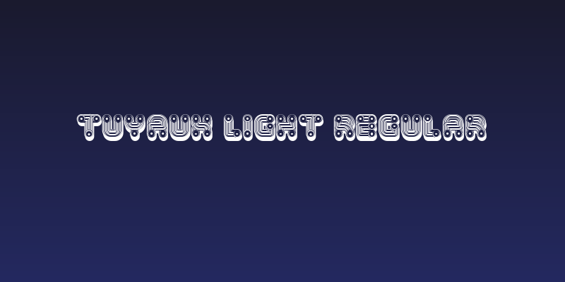 Tuyaux Light Regular Social Header