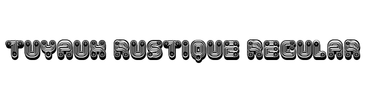 Tuyaux Rustique Regular Font