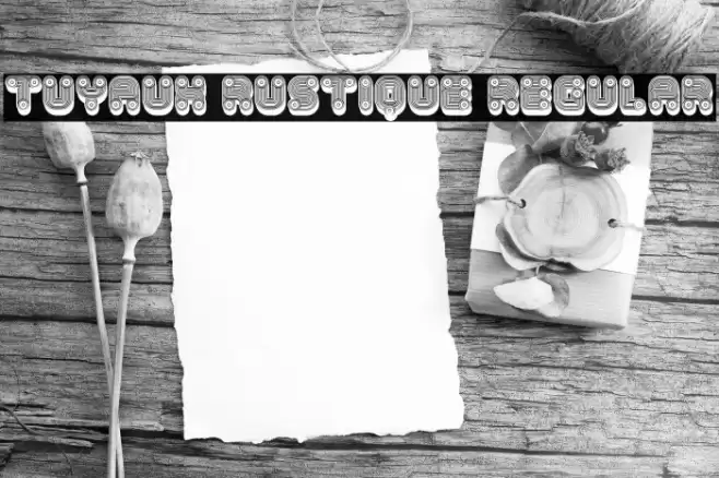 Tuyaux Rustique Regular Font examples