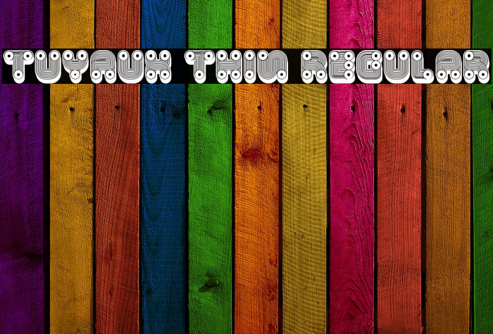 Tuyaux Thin Regular Font examples