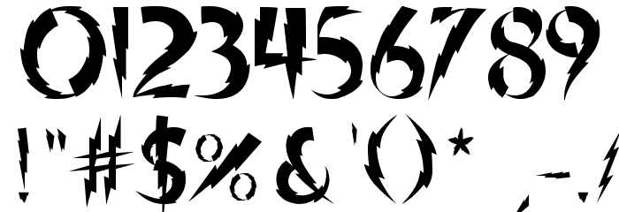 Tuzos Volt Font OTHER CHARS