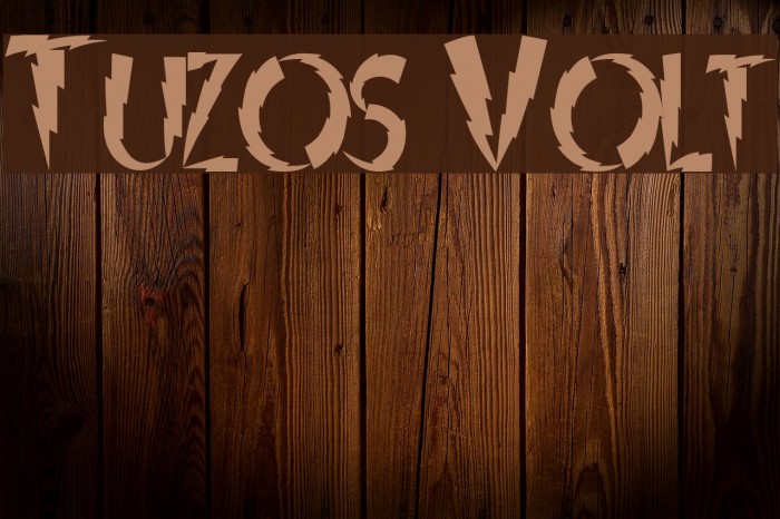 Tuzos Volt Font examples