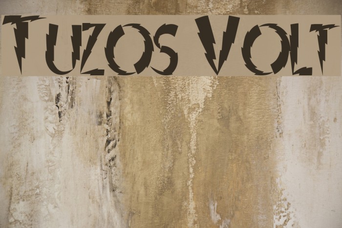 Tuzos Volt Font examples