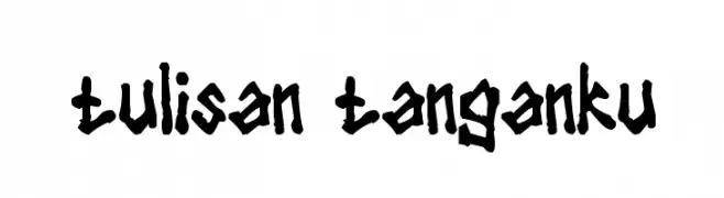 tulisan tanganku  baixar fontes gratis