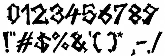 tulisan tanganku Font OTHER CHARS