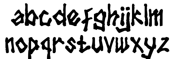 tulisan tanganku Font LOWERCASE