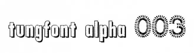 tungfont alpha 003  baixar fontes gratis