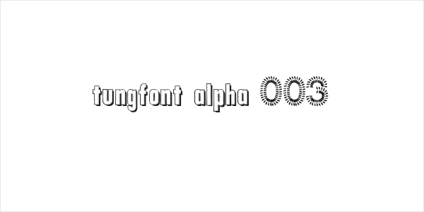 tungfont alpha 003 Logo
