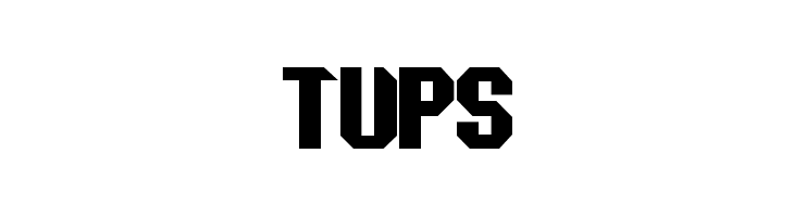 tups  font caratteri gratis
