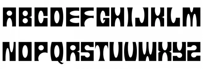 tups13 Schriftart Groß