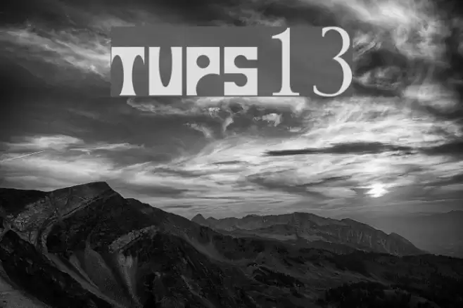 tups13 Font examples