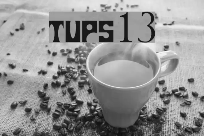 tups13 Font examples