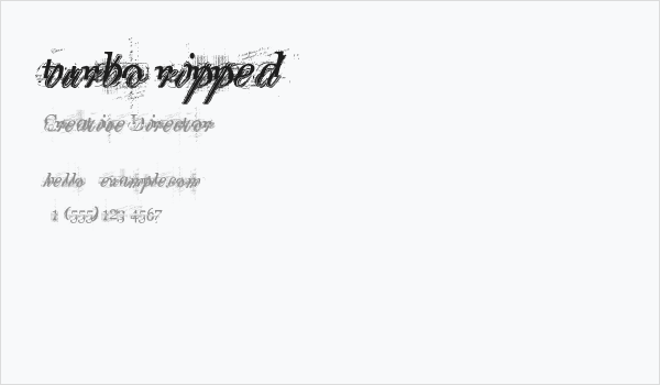 turbo ripped Business Card