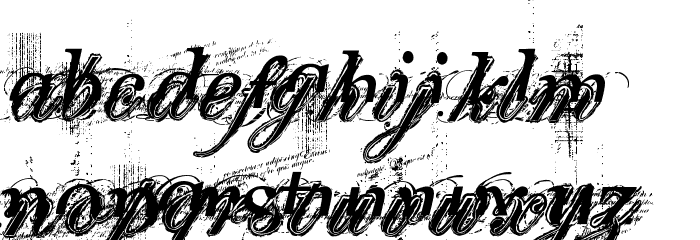 turbo ripped Font LOWERCASE