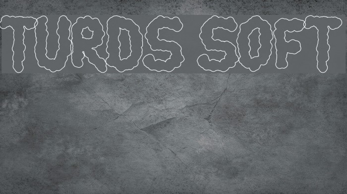 turds soft Font examples