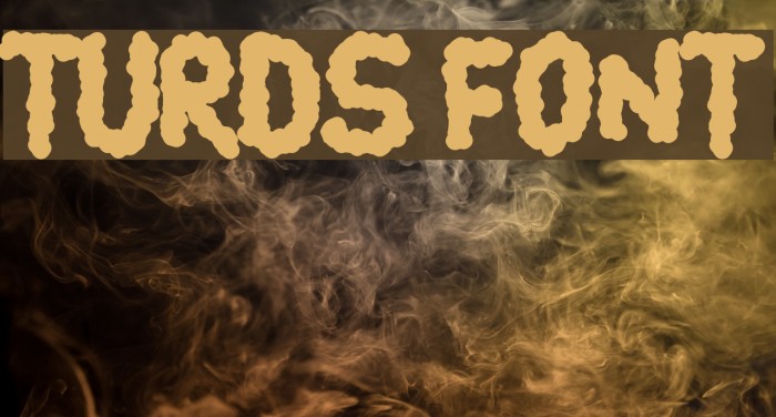 turds Font examples