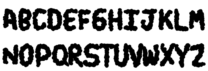 turds Font LOWERCASE