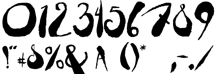 tusch Font OTHER CHARS