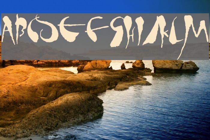 tusch Font examples