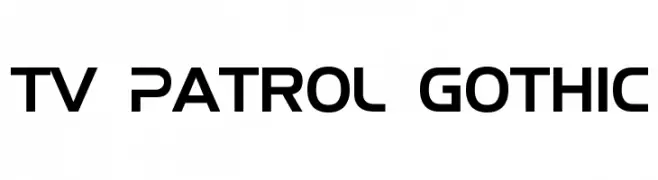 TV Patrol Gothic  Frei Schriftart Herunterladen