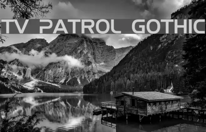 TV Patrol Gothic Font examples