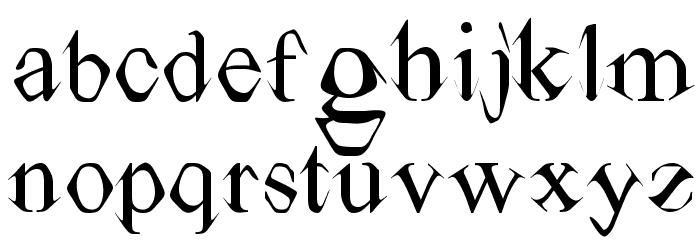 TV-Times Font LOWERCASE