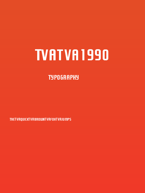 TVA 1990 Poster