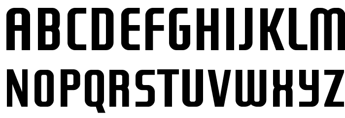 TVA 1990 Font LOWERCASE