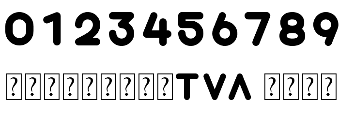 TVA 2012 Font OTHER CHARS