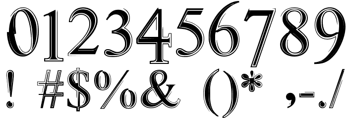 TWEEKD Font OTHER CHARS