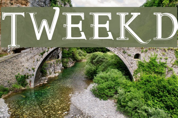 TWEEKD Font examples
