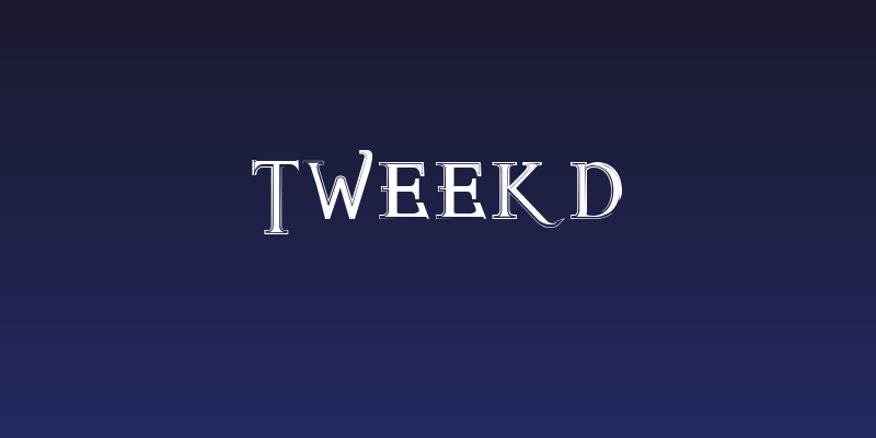 TWEEKD Social Header