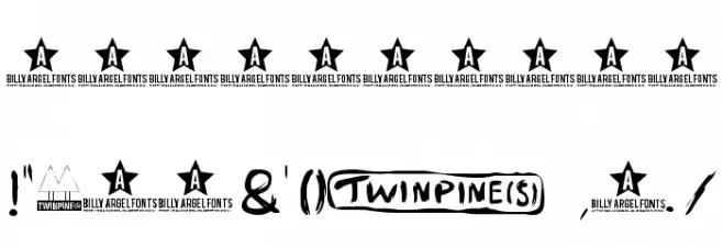 TWINPINES Font OTHER CHARS