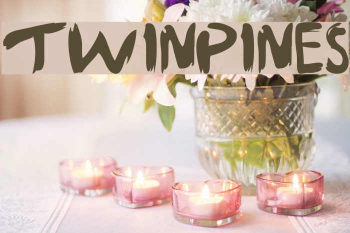 TWINPINES Font examples