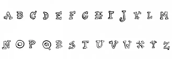 TWO AM Schriftart Groß