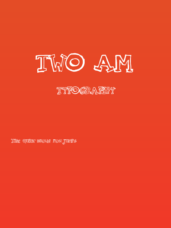 TWO AM Poster