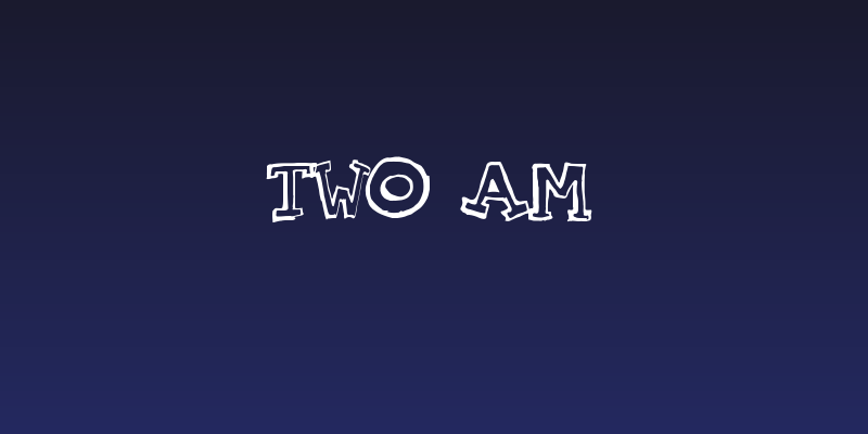 TWO AM Social Header