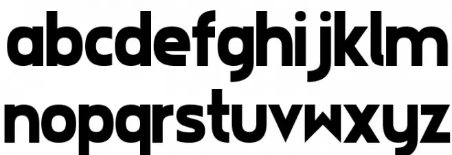 TWO Headline Font LOWERCASE