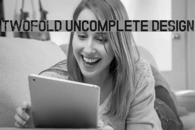 TWOFOLD uncomplete DeSigN Font examples