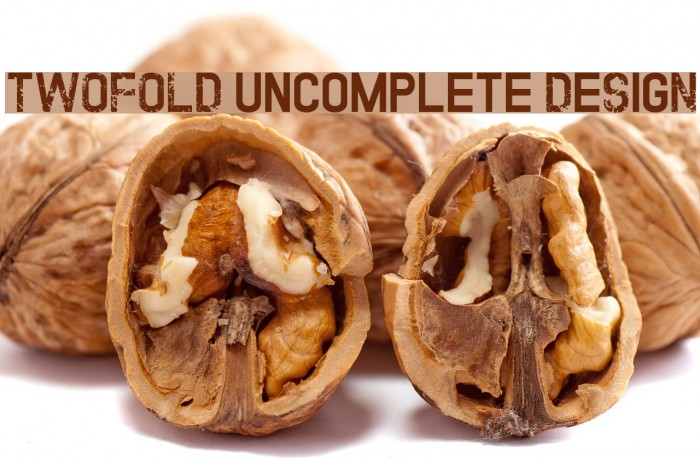 TWOFOLD uncomplete DeSigN フォント examples